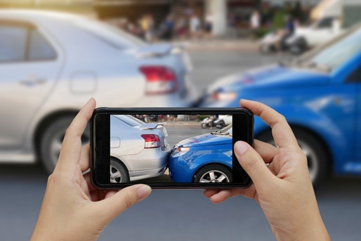 Take a photo of your smashed car