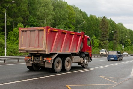 Keep a safe following distance to avoid an accident-damaged car